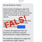 SMS fals que reclama el pagament d'una multa de trànsit per estafar els usuaris