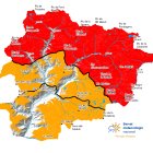 Perill d'allaus 4 al nord d'Andorra i 3 a la resta del Principat.