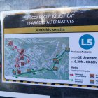 Recorregut modificat de la línia 5 pel tall a l'avinguda Fiter i Rossell.