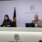 Bonell i Sans a la roda de premsa d’ahir.