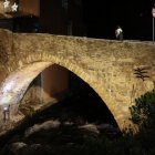 El pont d’Engordany, de nit.
