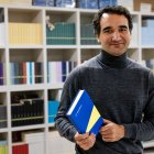 Jan Arimany a la seu de Trotalibros editorial