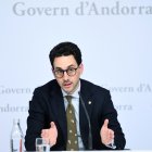 Guillem Casal durant la roda de premsa posterior al consell de ministres.