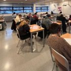 Els inscrits fent l'examen
