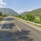 La C-14 a l'altura d'Organyà.