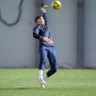 Aron Yaakobishvili, en l’entrenament d’ahir.