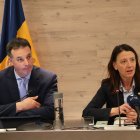 Els cònsols d’Ordino durant la sessió, ahir.