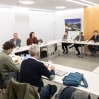 Els membres de la comissió d’estudi d'ordenació del territori i urbanisme.