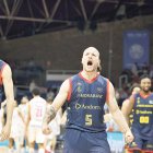 Rafa Luz celebra la victòria de dissabte davant del Gran Canària.