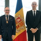 El cap de Govern, Xavier Espot, amb el nou cap de gabinet, Jordi Puy.