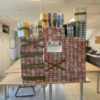 Els 363 cartutxos de cigarretes de contraban procedents d’Andorra.