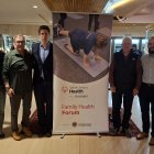 Membres de Lions Andorra i Special Olympics després de signar el conveni.