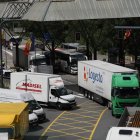 Camions a la frontera.