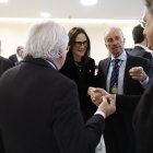 Ester Molné i Josep Maria Rossell durant l’obertura de l’any judicial.