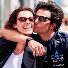 Carlos Sainz Jr. i la seva parella, Rebecca Donaldson.