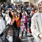 Un nen disfrassat durant el Carnaval de l'any passat a la Massana.
