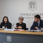 Sussana Vela durant la sessió d'avui.