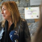 La ministra Conxita Marsol en l'acte del projecte Tàndem aquest matí a Aixovall
