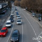 Vehicles col·lapsats a l'avinguda Salou davant l'Estadi Comunal d'Andorra la Vella