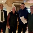 D’esquerra a dreta: Benjamí Pujol, secretari del Lions Club d’Andorra; Joan Junyent, vicepresident del Lions Club d’Andorra; Pep Castellón, vicepresident de Projecte Vida; i Josep Torrent, president del Lions Club d’Andorra.