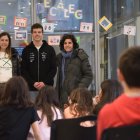 L'esquiador paralímpic Roger Puig a la xarrada a Canillo.