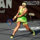 Vicky Jiménez, en un partit de la fase prèvia del torneig