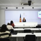Mariona Cadena, durant la presentació dels actes pel Dia Internacional de la Dona.