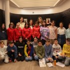 Alumnes participants en el consell d’infants.