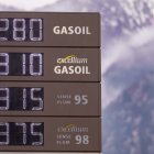 Els preus de la gasolina, ahir.
