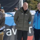 El President del FIS, Johan Eliasch, acompanyat del Cap de Govern a la Copa del Món femenina d'esquí al Tarter.