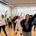 Teresa Blanco en una classe de ball.