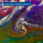 El mapa meteorològic del fenomen.