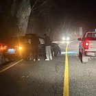 El vehicle després de l’accident a la CG-2.