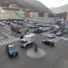 Una rotonda d’Andorra la Vella.