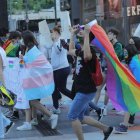 Manifestants el Dia internacional de l’orgull LGTBI+.