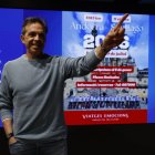 L’impulsor de la cursa, ahir a la seu de MoraBanc durant la presentació.