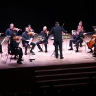 Un moment durant el concert que l'ONCA ha ofert amb motiu del Dia de la Constitució.