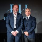 Francesc Bascompte CEO de BHP i Albert Carreras vicepresident de la Fundació Josep Carreras a la tercera gala social de l'empresa.