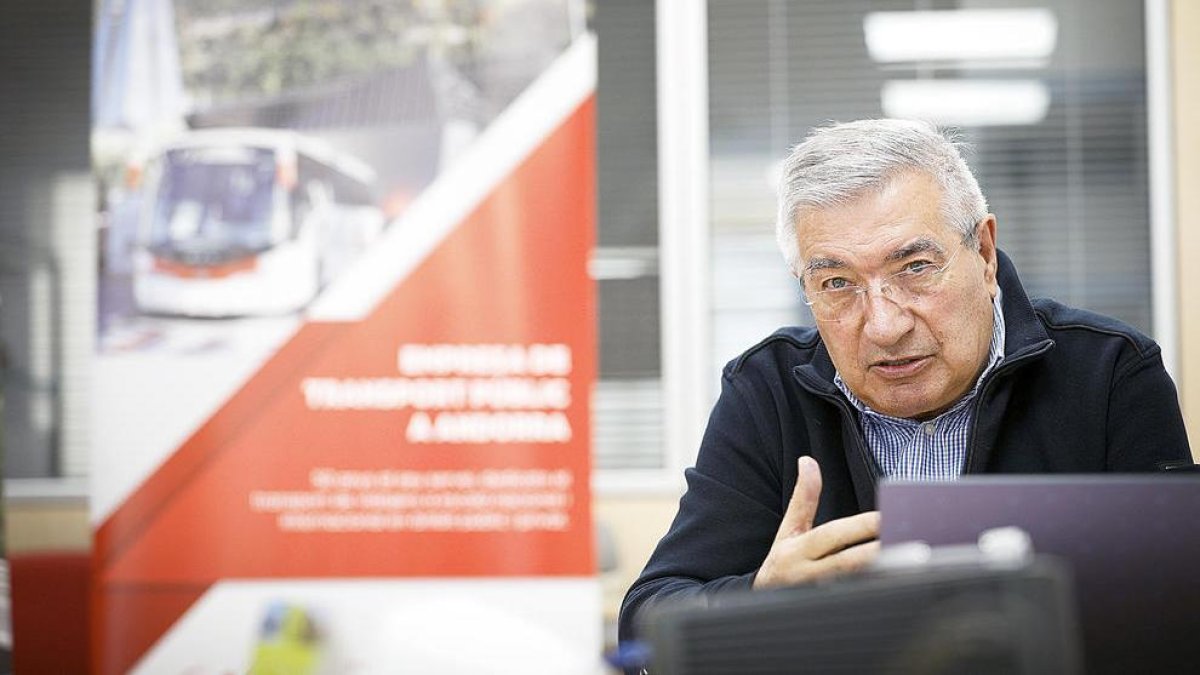 El gerent de Coopalsa, Gabriel Dallerès, durant l'entrevista.