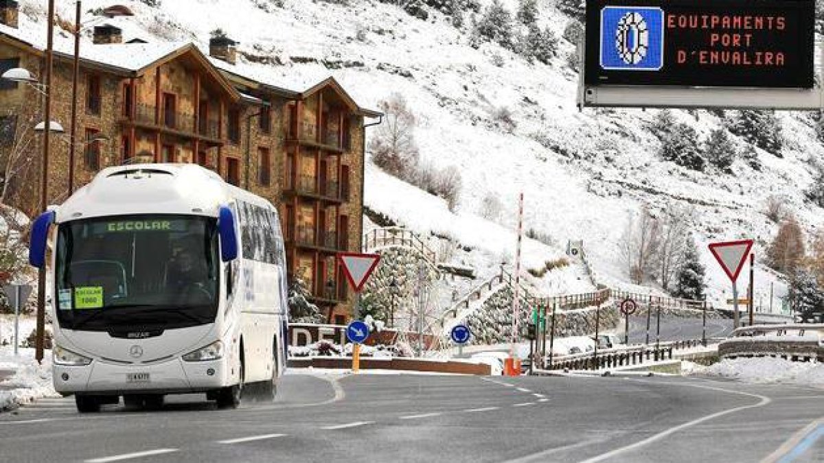 Una línia de transport escolar, imatge d'arxiu.