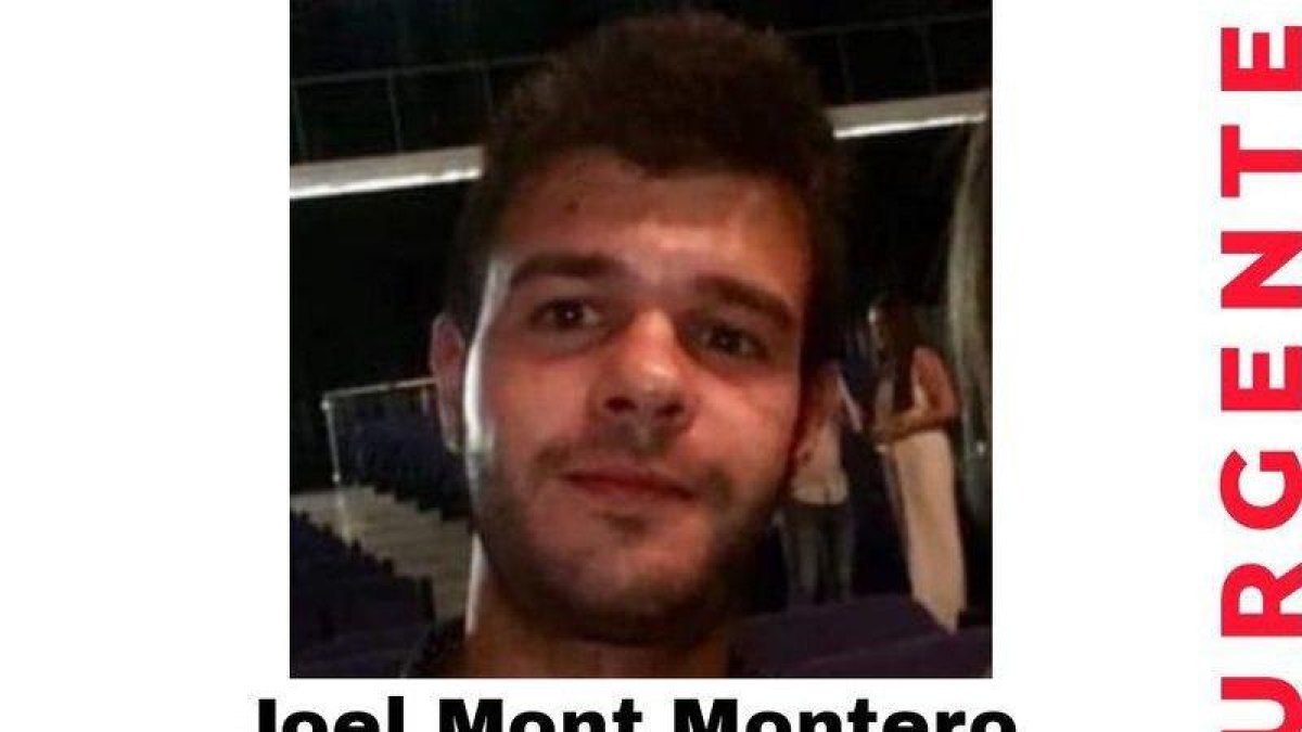 El cartell de la desaparició de Joel Mont.