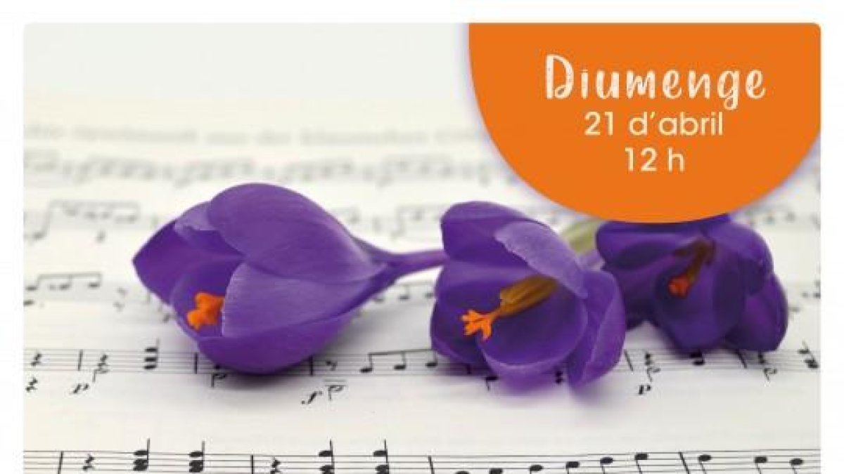 Cartell del Concert de primavera d'Ordino