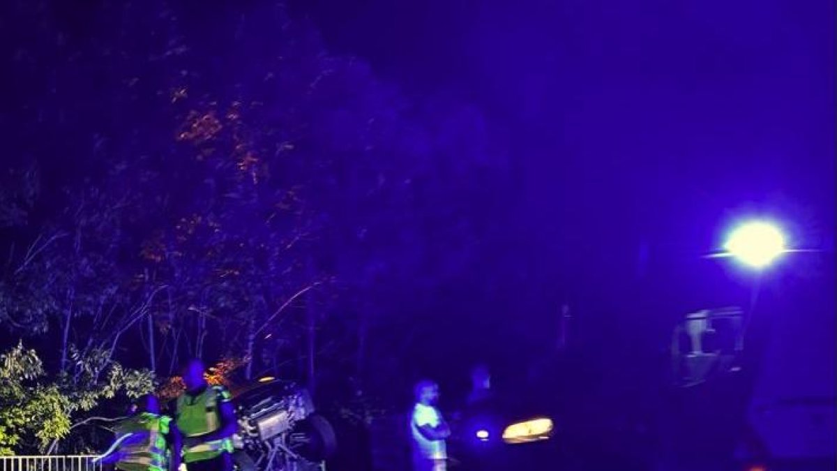 Accident aquesta nit a la carretera de la Comella