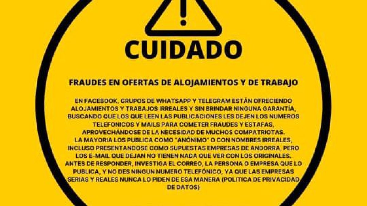 Captura del missatge enviat.