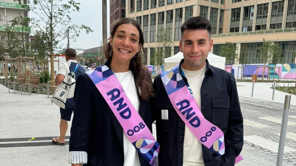 Els representants del país als Jocs de París, Mònica Doria i Nahuel Carabaña.