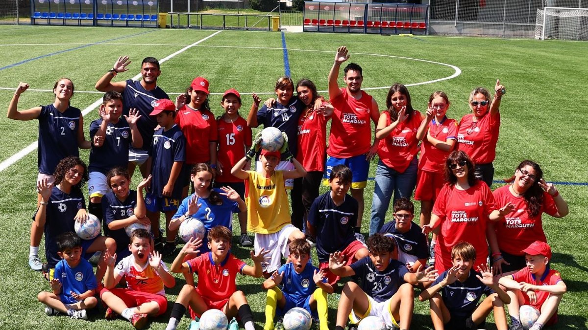 Els participants de Tots Marquem, a l’estada.