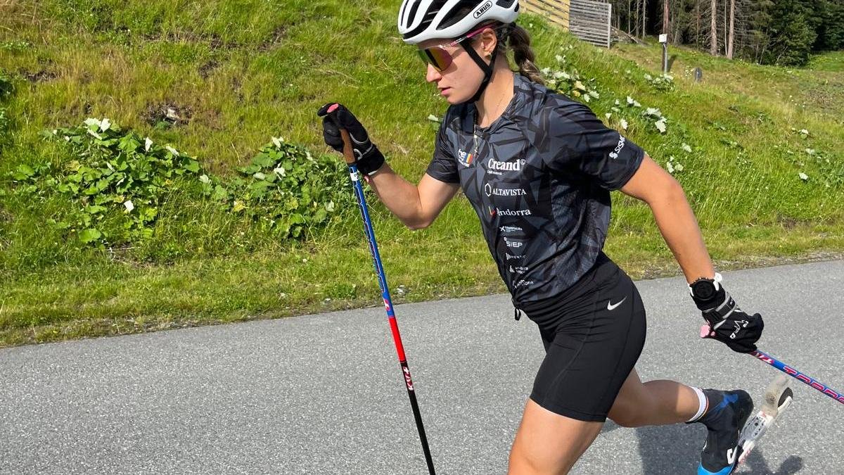 Gina del Rio entrenant a Trondheim.