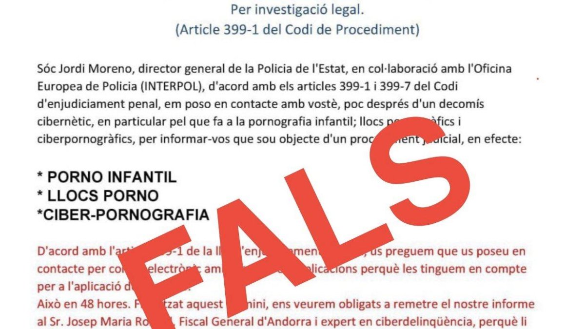 El correu fraudulent