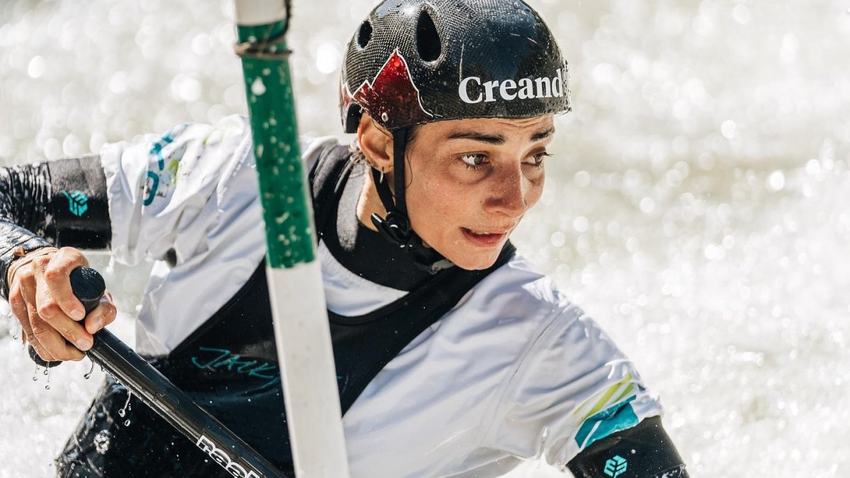 Doria en un entrenament al Parc del Segre.