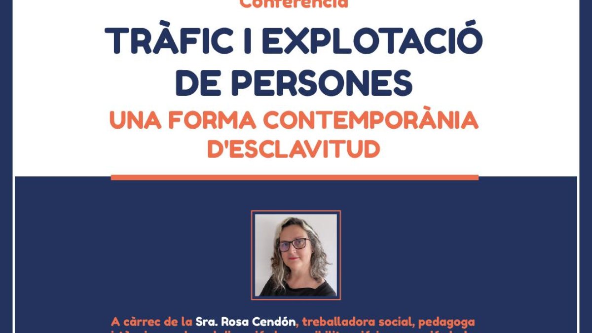 Cartell de la conferència contra el tràfic d'éssers humans